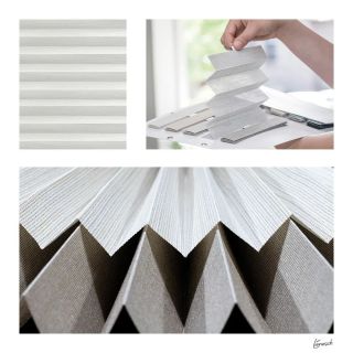 Size really doesn't matter, small or large windows... We got your window covered! Our 15 mm fabrics allow installation in thight build-in spaces, making this collection the right fit for movable glazing systems and bi-fold doors. While our 32mm fabrics have an extra wide fold, making them ideal for large windows in both width and height.

#liensch #fabulousfabrics #sustainability #blinds #pleated #balconyglazing #windowdecoration